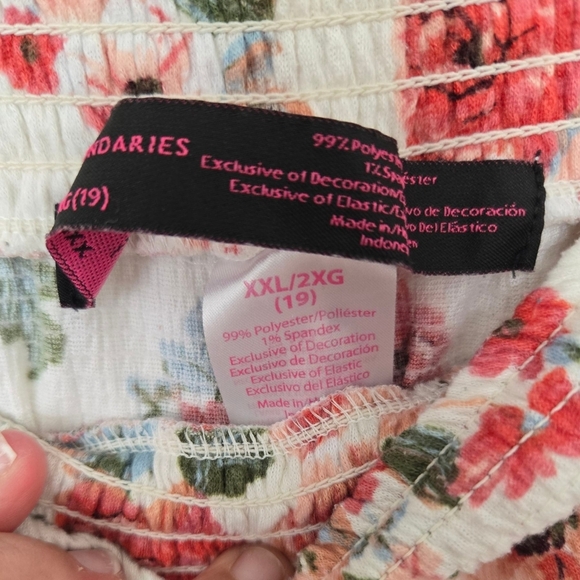No Boundarie Fsloral Print Drawstring Shorts Size XXL - Picture 2 of 4